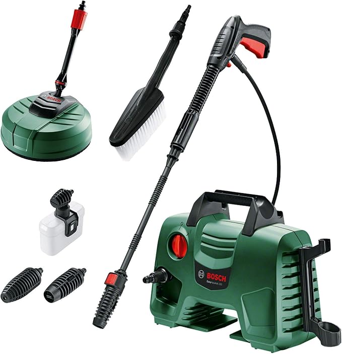 Bosch High Pressure Washer EasyAquatak 120 (1500W, Home And Car Kit Included, Max. Flow Rate: 350l/h, In Cardboard Box) - , Green, 37.5 Cm*40.0 Cm*20.0 - Pressure Washer - British D'sire Main image