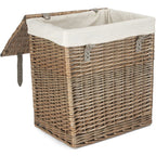Boutique Antique Wash Storage Laundry Basket With Lining - Laundry Baskets - British D'sire