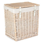 Boutique White Wash Storage Laundry Hamper With Lining - Laundry Baskets - British D'sire