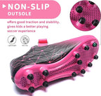 Boys Football Boots Shoes Kids Girls FG/AG Soccer Athletics Training Sport Running Shoes Profession Competition Teenager Indoor Outdoor Cleats Sneakers for Unisex - Kids shoes - British D'sire