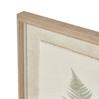 Bracken Art On Texture-Torn Paper With Beaded Frame - Wall Art & Signs - British D'sire