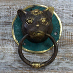 Brass Door Knocker - Cats Head - Door Knockers - British D'sire
