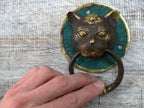 Brass Door Knocker - Cats Head - Door Knockers - British D'sire