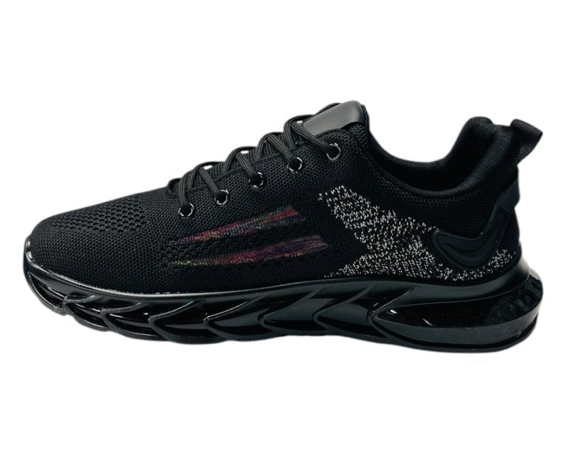Breathable Knit Sports Lace Up Trainers - Trainers - British D'sire
