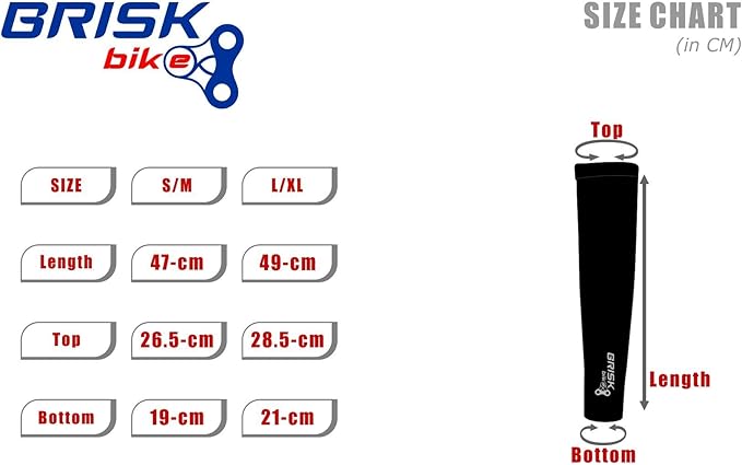 Brisk cycling arm warmer sleeve soft shell thermal Black compression Pair Secondary image