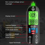 BSIDE A1X Charging Model Mini Digital Electric Pen Intelligent Automatic Merit Multimeter, Specification: Standard - British D'sire