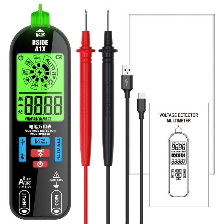 BSIDE A1X Charging Model Mini Digital Electric Pen Intelligent Automatic Merit Multimeter, Specification: Standard Secondary image