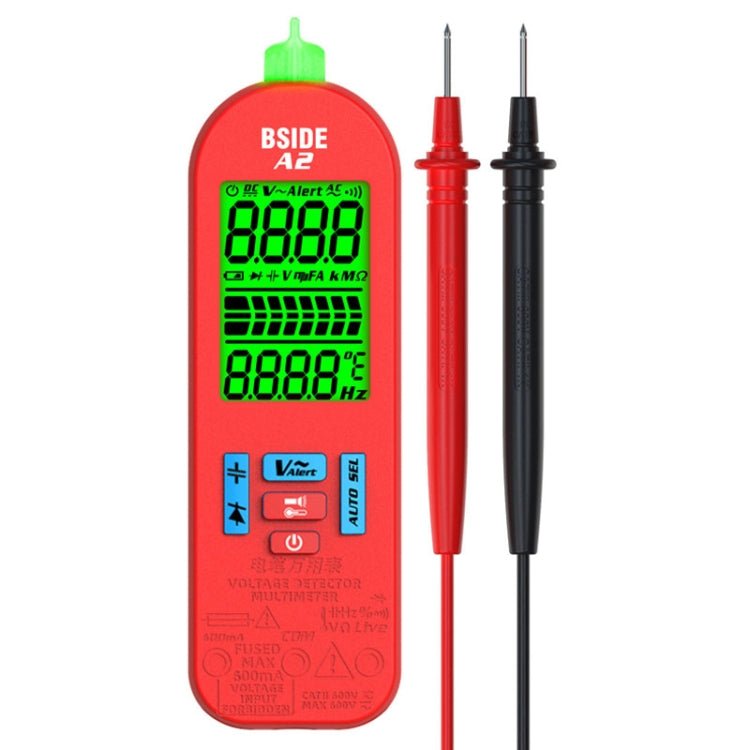 BSIDE A2 Charging Model Mini Digital Auto - Ranging Pencil Multimeter, Specification: With Tool Pack - British D'sire Main image