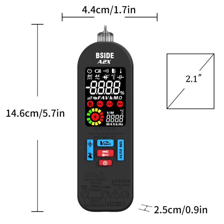 BSIDE A2X Charging Model Mini Digital Pen Auto Ranging Multimeter Secondary image