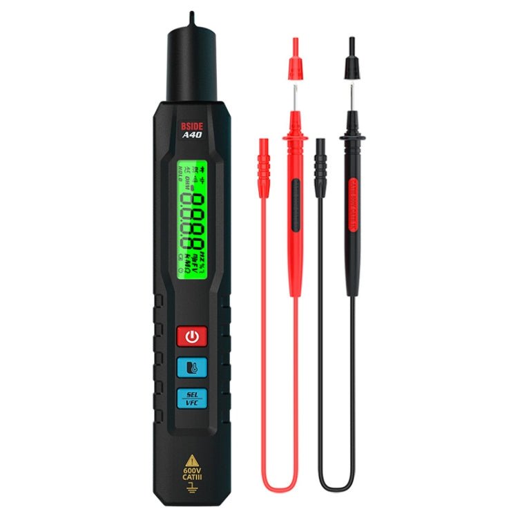 BSIDE A40 Infrared Thermometer Electric Pen Type Intelligent Multimeter VFC Inverter Voltage Tester(English No Battery) - British D'sire Main image