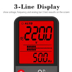 BSIDE ADMS7 Smart Thin Digital Multimeter Counts DC AC Voltmeter, Model: Charging Model With Tool Package - British D'sire