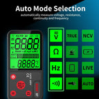 BSIDE ADMS7 Smart Thin Digital Multimeter Counts DC AC Voltmeter, Model: Standard Charging Model - British D'sire