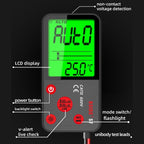 BSIDE ADMS7 Smart Thin Digital Multimeter Counts DC AC Voltmeter, Model: Standard Charging Model - British D'sire