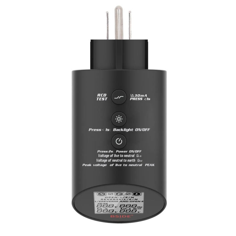 BSIDE ASTS Circuit Analyzer Plug Power Tester US Plug - British D'sire Main image