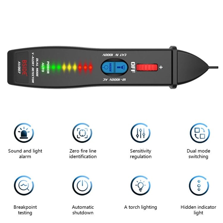 BSIDE AVD07 Smart Dual Mode Electric Pen Non-Contact Break-Point Sensing AC Voltage Tester Secondary image