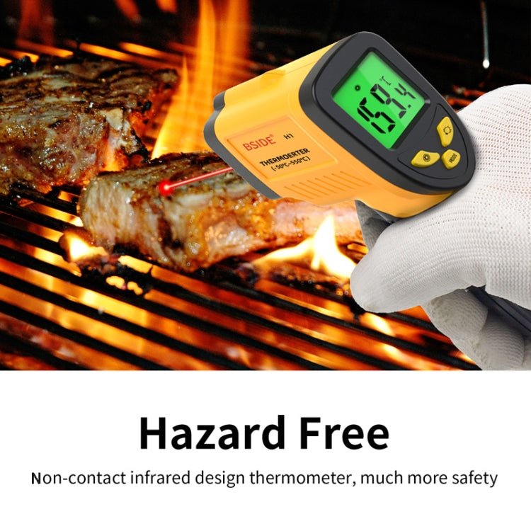 BSIDE H1 550 Degree Celsius Infrared Thermometer Handheld Non - Contact Thermometer - British D'sire