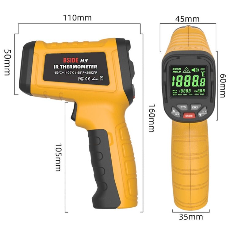 BSIDE H3 High Temperature Infrared Thermometer Handheld Non-Contact Thermometer Secondary image