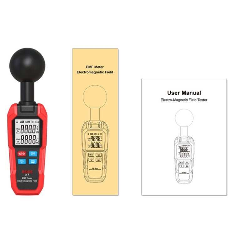 BSIDE K7 Handheld Electromagnetic Radiation Detector Electromagnetic Wave Tester - British D'sire