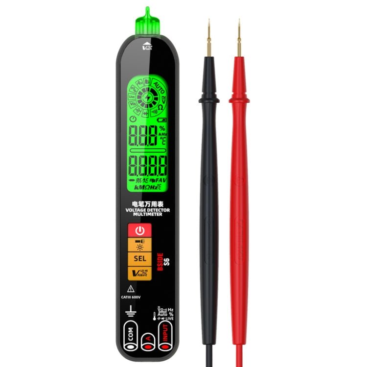 BSIDE S6 Smart Digital Multimeter Current Test Pen Capacitance Temperature Voltage Detector(Charging Model) - British D'sire Main image