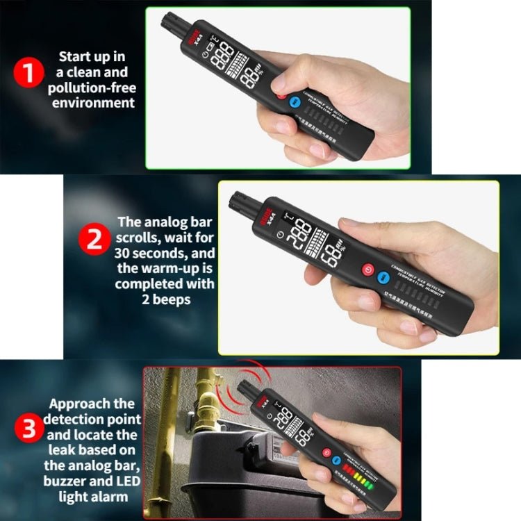 BSIDE X4A Portable Combustible Gas Detector Gas Leakage Alarm - British D'sire