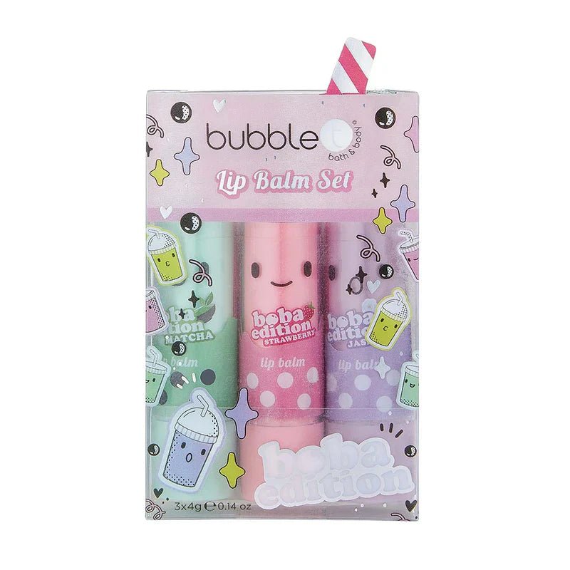 Bubble T Cosmetics Boba Tea Lip Balm Gift Set (3 x 4g) - Gift Set - British D'sire