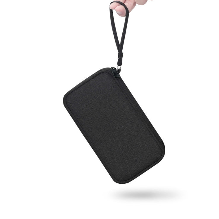 BUBM Digital Charger USB Data Cable Organizer Storage Bag Earphone Wire Power Bank Travel Case(Black) - British D'sire