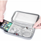 BUBM Digital Charger USB Data Cable Organizer Storage Bag Earphone Wire Power Bank Travel Case(Black) - British D'sire