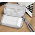 BUBM Digital Charger USB Data Cable Organizer Storage Bag Earphone Wire Power Bank Travel Case(Black) - British D'sire