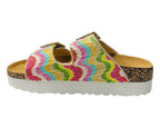 Buckle Strap Flatform Sandals - Sandals - British D'sire