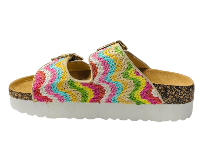 Buckle Strap Flatform Sandals - Sandals - British D'sire