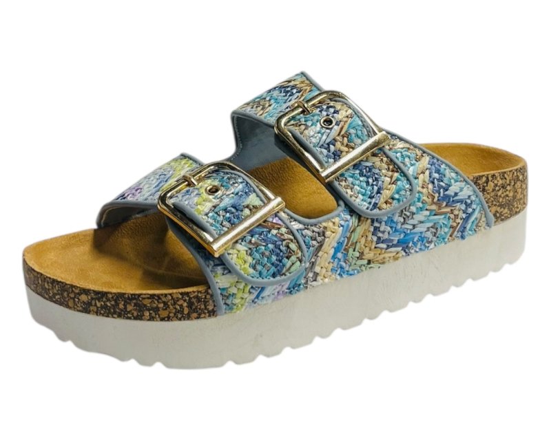 Buckle Strap Flatform Sandals - Sandals - British D'sire