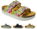 Buckle Strap Flatform Sandals - Sandals - British D'sire