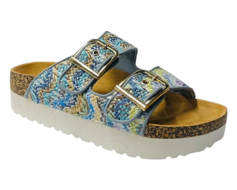 Buckle Strap Flatform Sandals - Sandals - British D'sire