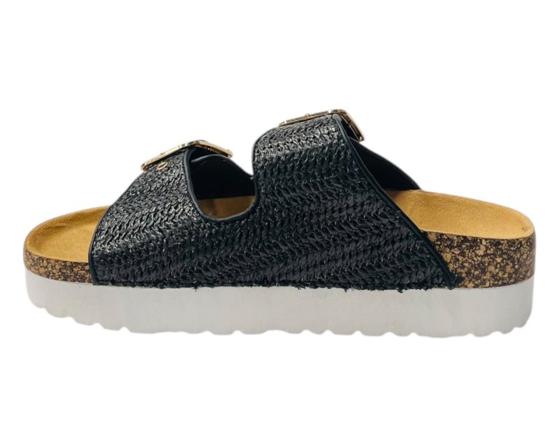 Buckle Strap Flatform Sandals - Sandals - British D'sire