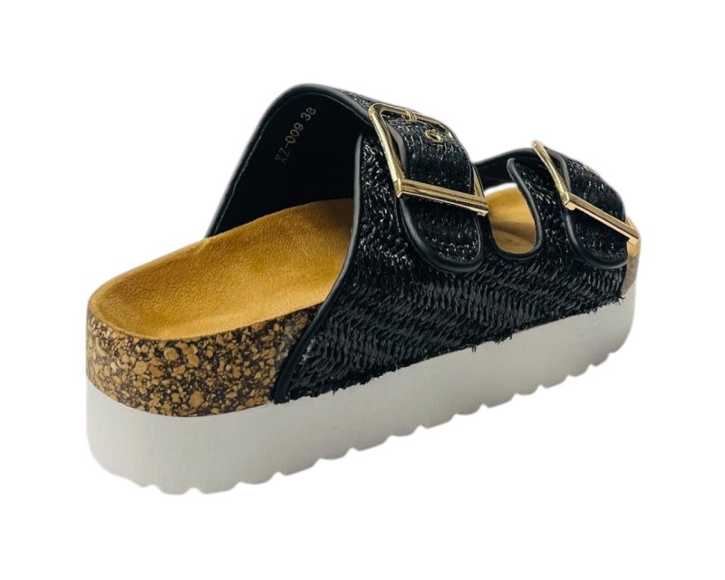 Buckle Strap Flatform Sandals - Sandals - British D'sire