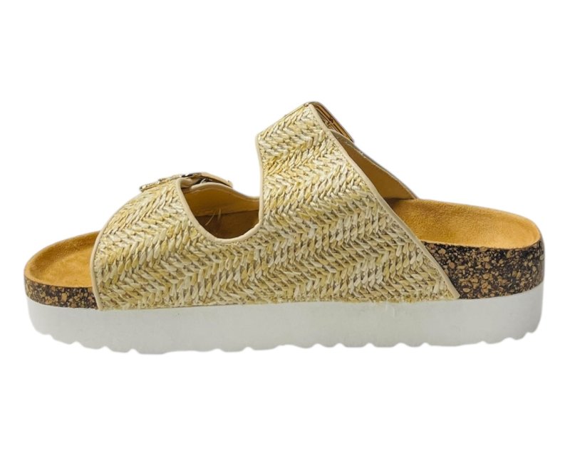 Buckle Strap Flatform Sandals - Sandals - British D'sire