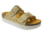 Buckle Strap Flatform Sandals - Sandals - British D'sire