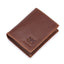 BULL CAPTAIN 027 Men Short Anti - Theft Wallet Leather Multi - Card Thicken Wallet, Colour: Brown - British D'sire