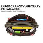 BULL CAPTAIN 036 Men Leather Shoulder Bag Retro First - Layer Cowhide Messenger Bag(Yellow Brown) - British D'sire