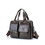 BULL CAPTAIN 042 Men Leather Single - shoulder Messenger Bag Cowhide Handheld Briefcase(Iron Cyan) - British D'sire