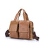 BULL CAPTAIN 042 Men Leather Single - shoulder Messenger Bag Cowhide Handheld Briefcase(Yellow Brown) - British D'sire