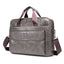 BULL CAPTAIN 046 Men Leather Briefcase First - Layer Cowhide Computer Handbag(Iron Gray) - British D'sire