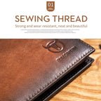 BULL CAPTAIN 05 Men Leather Wallet Anti - Theft Multi - Card Bit Soft Cowhide Wallet, Colour: Red - British D'sire