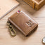 BULL CAPTAIN 474 Multifunctional Leather Coin Purse Hanging Waist Anti - Brush Key Bag, Colour: Yellow Brown - British D'sire