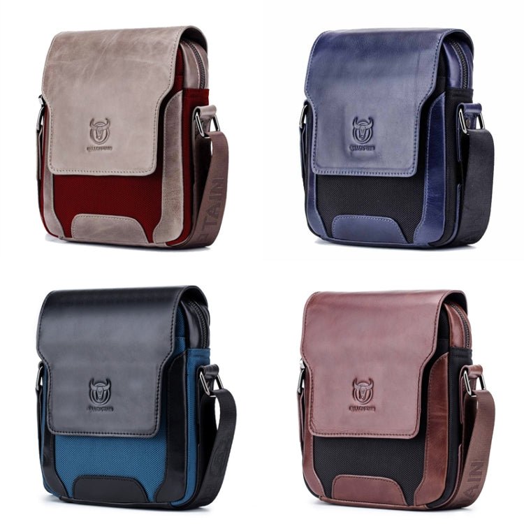 BULL CAPTAIN 999 Men Leather Diagonal Bag First-Layer Cowhide Multi-Function Shoulder Bags(Brown) Secondary image