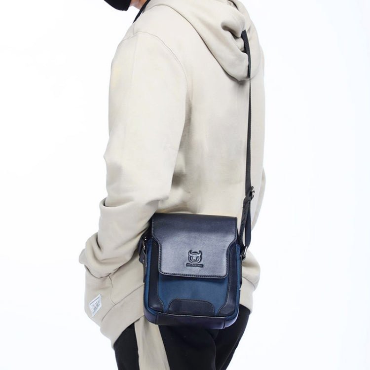 BULL CAPTAIN 999 Men Leather Diagonal Bag First - Layer Cowhide Multi - Function Shoulder Bags(Red) - British D'sire