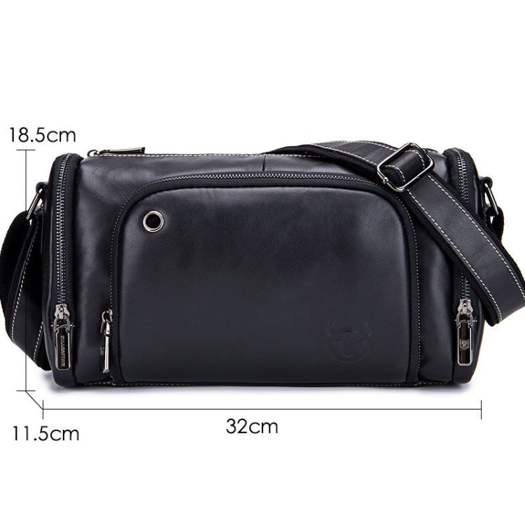 BULL CAPTAIN HKDJB - 001 Cowhide Messenger Bag Sports Men Single - shoulder Bag, Colour: Yellow - British D'sire