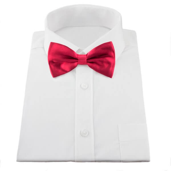 Burgundy Silk Bow Tie - All Products - British D'sire