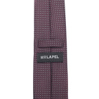 Burgundy Spotted Silk Tie - All Products - British D'sire