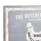 Butchers Cuts Chicken Wall Plaque - Plaque - British D'sire